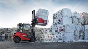 Linde-MH diesel forklift